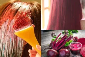 Màu tóc sau khi nhuộm với củ dền sẽ cho ra tông hung đỏ hoặc ánh tím