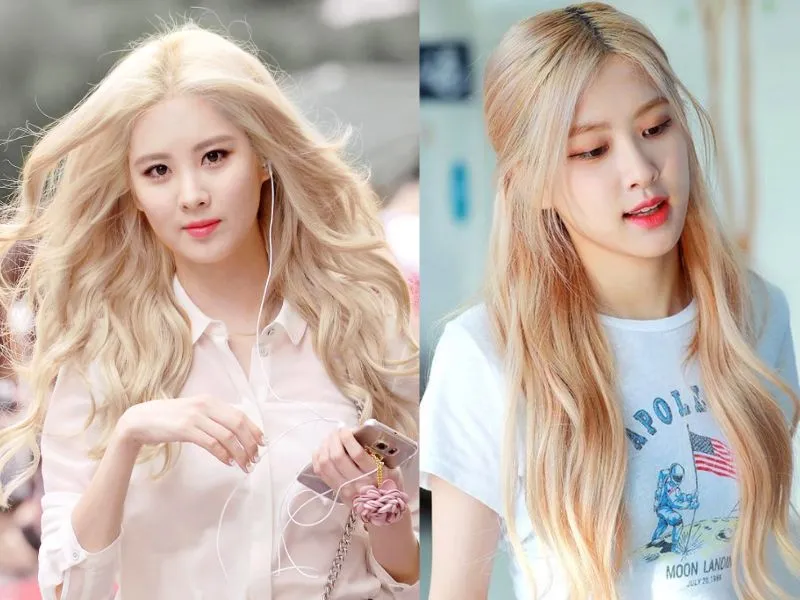 Kiểu tóc nhuộm vàng bạch kim sang trọng