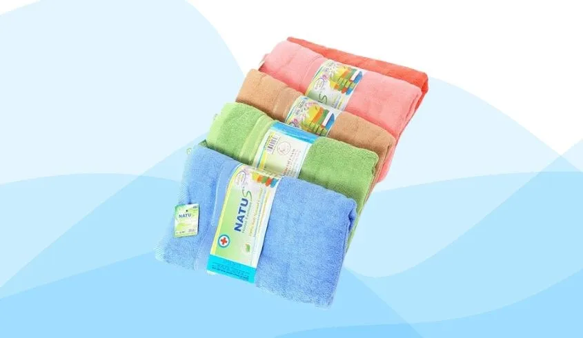 Khăn gội sợi tre KACHOOBABY 35x80 cm - Màu ngẫu nhiên