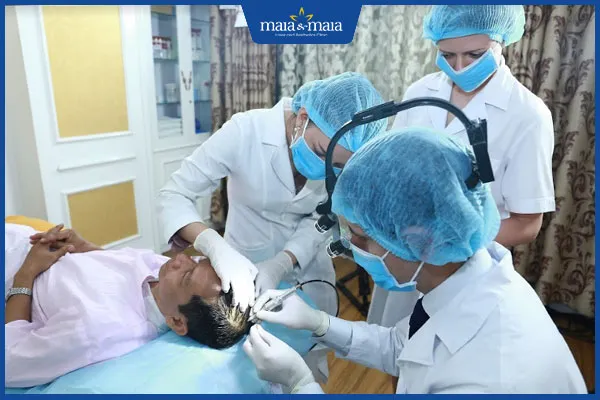 Minh họa các giải pháp điều trị rụng tóc bằng công nghệ cao