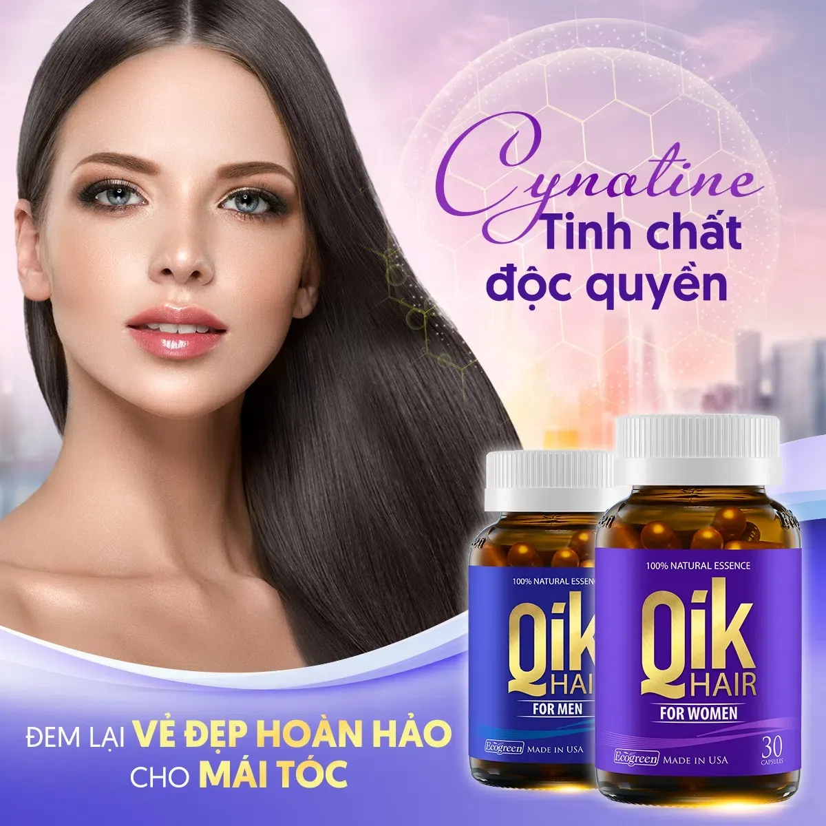 Qik Hair For Women chăm sóc và bảo vệ mái tóc từ gốc