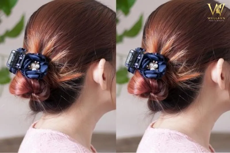 Chi tiết sử dụng kẹp càng cua lớn để giữ nếp uốn khi ngủ