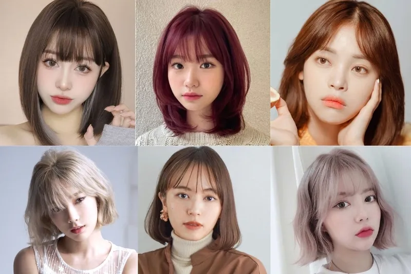 Tóc ngắn được nhuộm màu vàng sáng cá tính, thể hiện phong cách nổi bật và trẻ trung