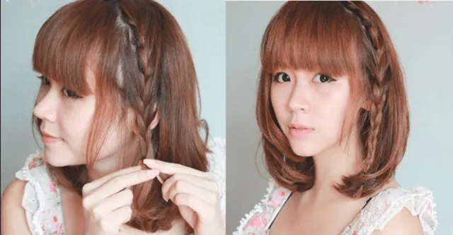 Tết lọn tóc nhỏ trang trí cho tóc ngắn