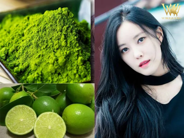 Alt text minh họa cách làm tóc lên màu bằng lá móng (Henna) tự nhiên