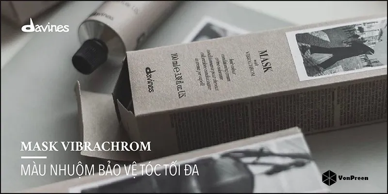 Thuốc nhuộm Davines Mask chiết xuất thảo dược, che phủ bạc hiệu quả