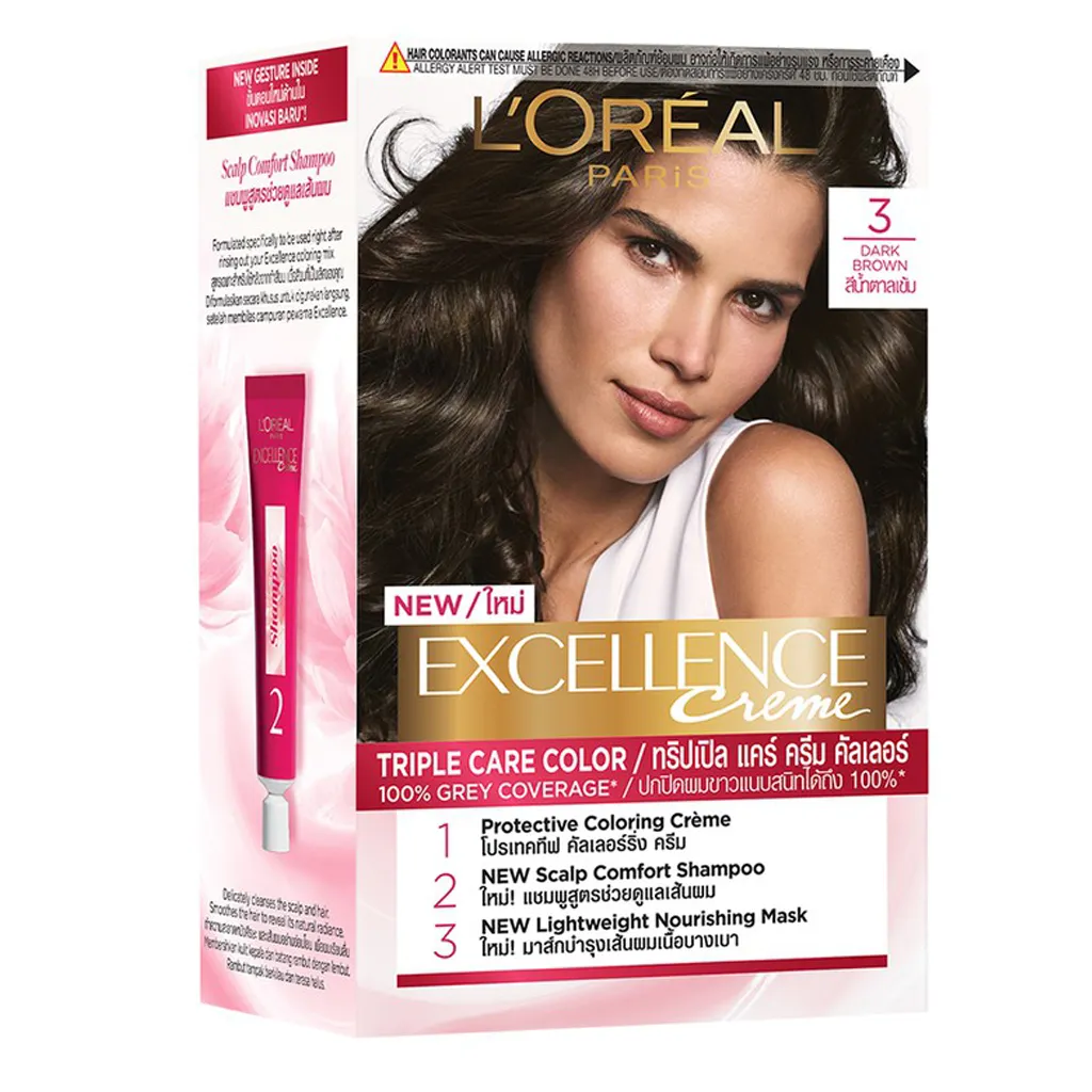 Thuốc nhuộm tóc Loreal Excellence Creme với công thức độc đáo