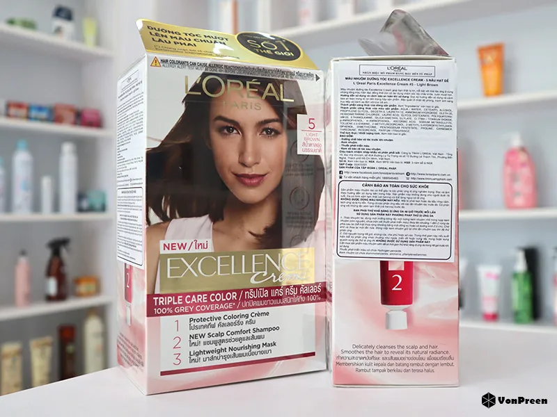 Thuốc nhuộm tóc Loreal Excellence Creme chất lượng cao