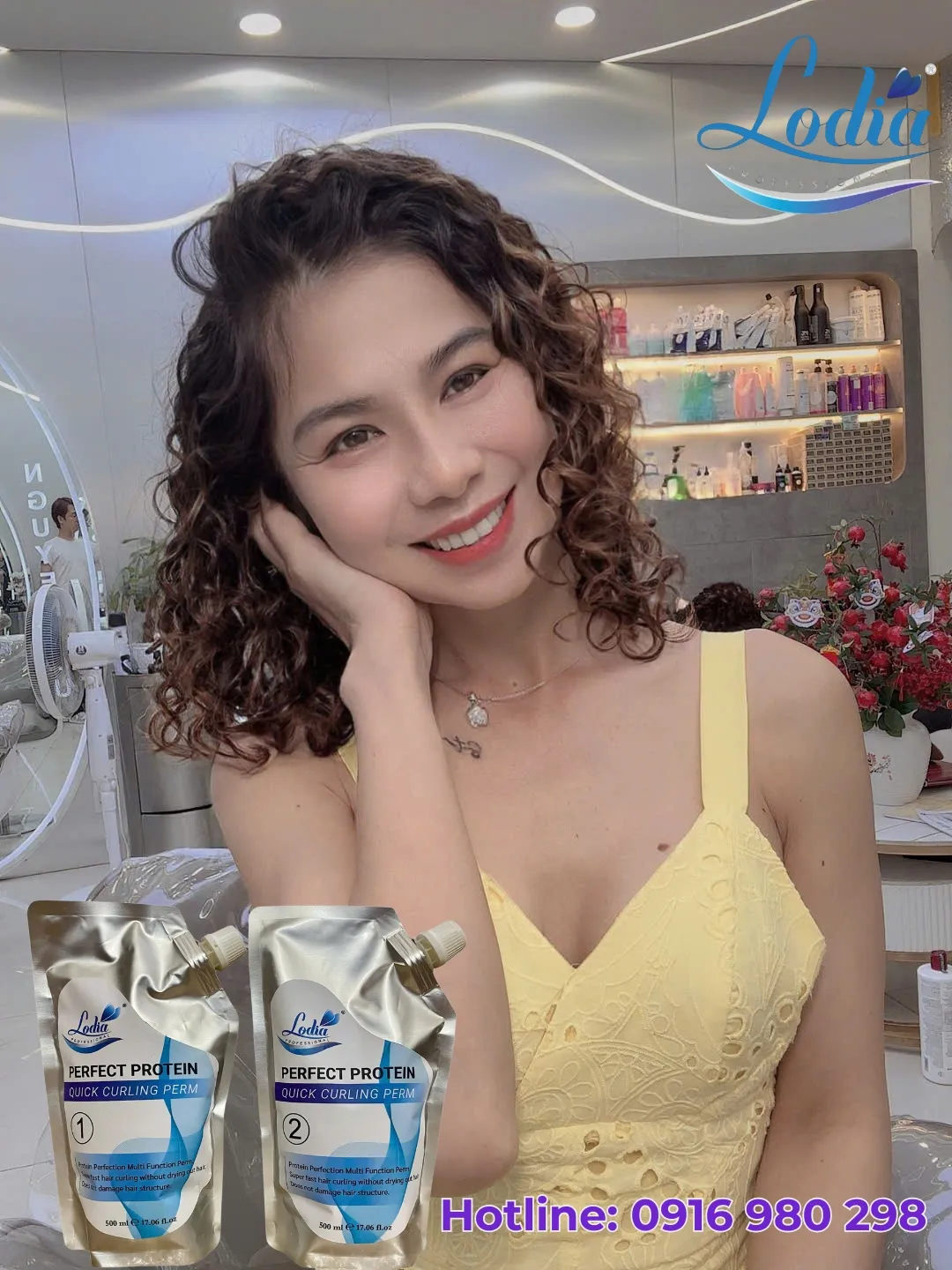 Thuốc uốn sinh học chứa thành phần dưỡng chất cần thiết cho tóc