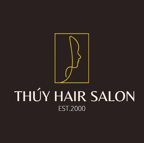 Logo Hair Salon Thúy - Biểu tượng chuyên môn cao về cách giữ nếp tóc uốn cụp