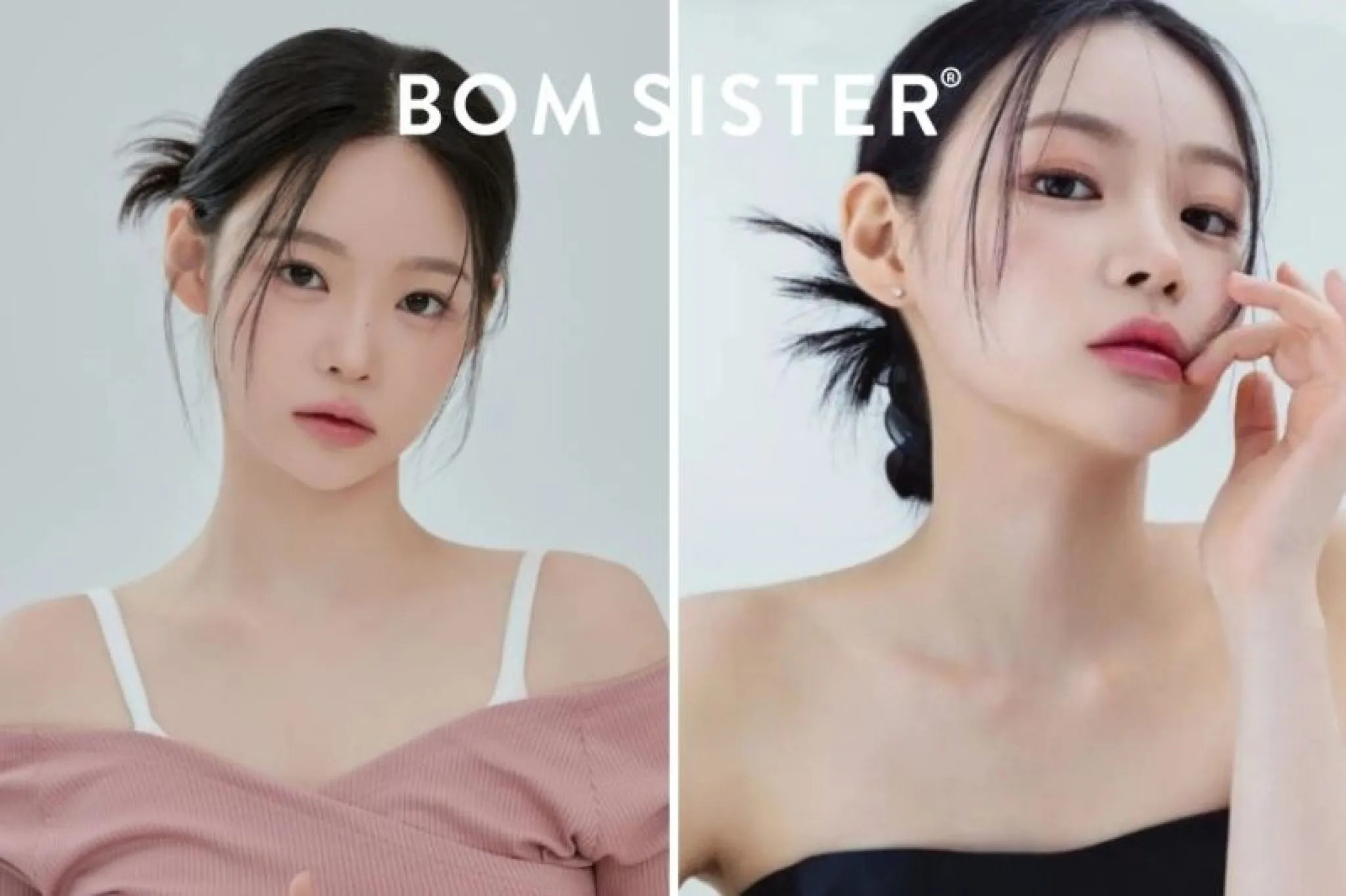 Cô gái búi tóc thấp kết hợp mái râu tôm uốn xoăn nhẹ, giúp khuôn mặt thon gọn và mềm mại