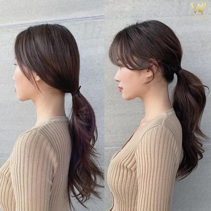 cách cột tóc duỗi: Tóc đuôi ngựa duỗi thẳng khí chất và năng động