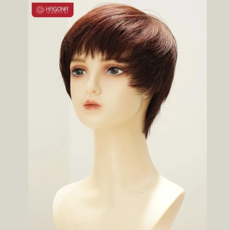 Tóc giả tomboy mái thưa giúp làm mềm đi đường nét khuôn mặt, tạo sự cân đối