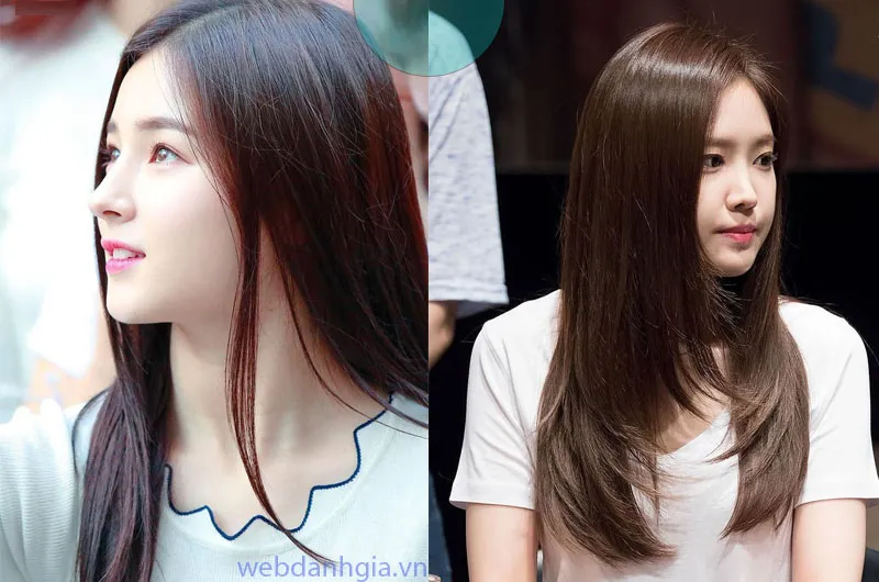 Tóc layer nữ duỗi thẳng thanh lịch