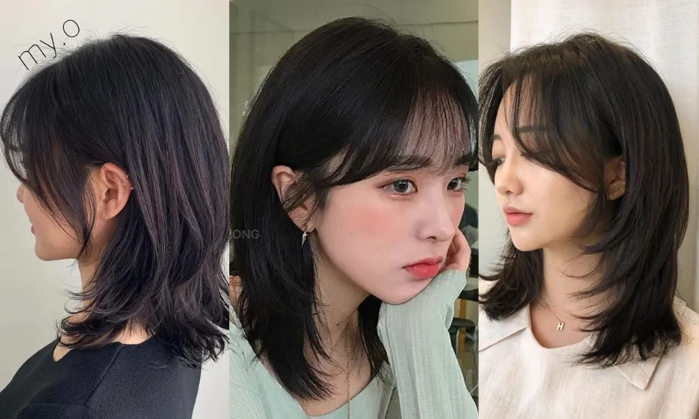 Tóc layer mái thưa trendy, phong cách ấn tượng