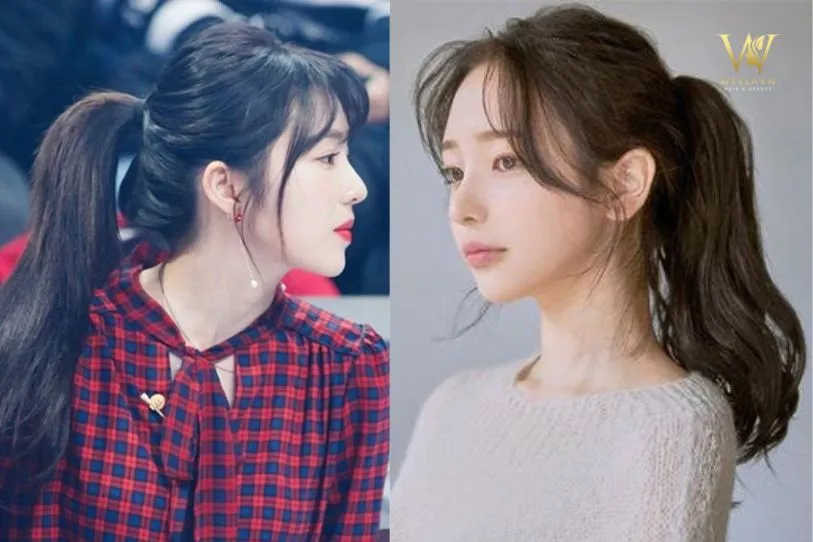 Tóc mái bay khi buộc cao đuôi ngựa, tạo phong cách năng động, tinh tế