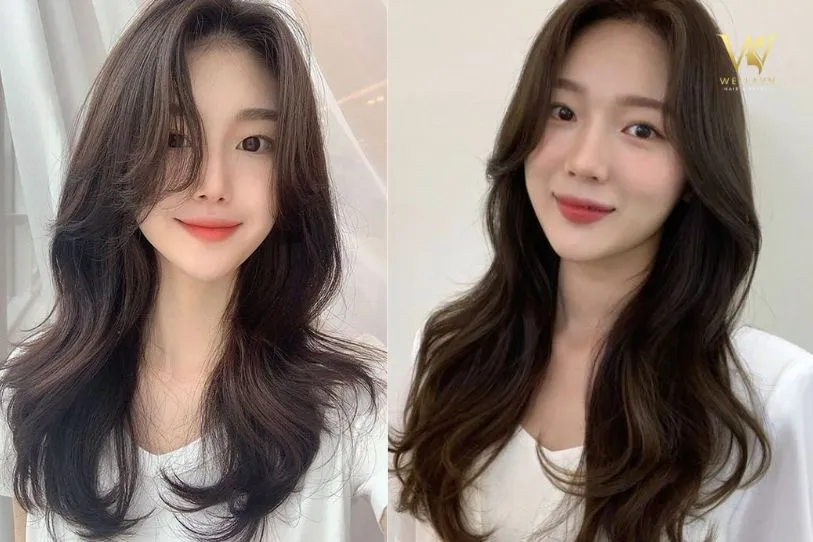 Tóc xoăn lơi gợn sóng kết hợp mái bay, tối ưu hóa độ bồng bềnh