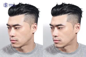 Mỗi khuôn mặt sẽ phù hợp với một kiểu tóc chia ngôi khác nhau