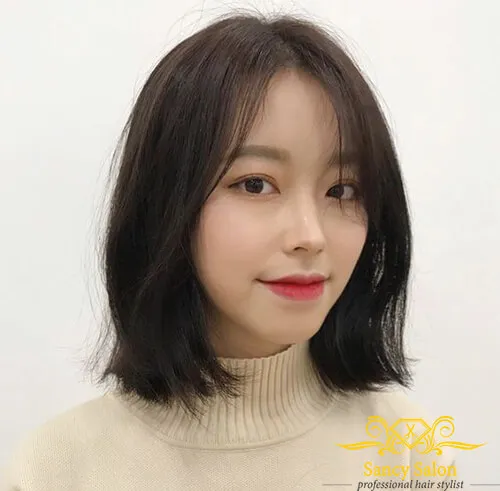 Mẫu tóc ngang vai uốn nhẹ đẹp, gợi ý sau khi tự cắt tóc ngang vai