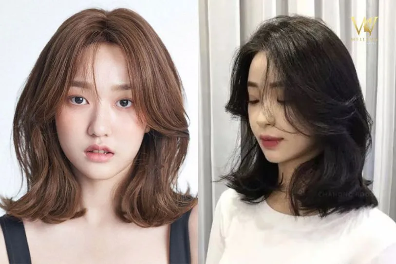 Tóc ngang vai tỉa layer mái bay, giúp tóc trông dày và bồng bềnh hơn