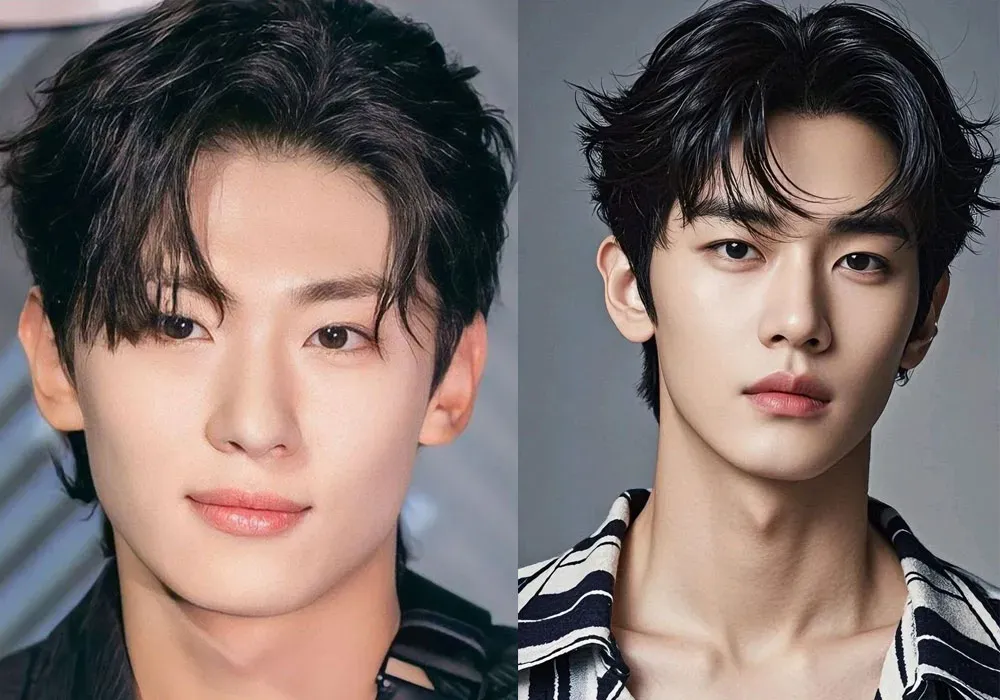 Quy trình tạo kiểu tóc ướt rẽ ngôi cho nam, nhấn mạnh cách tạo kiểu tóc ướt cho nam