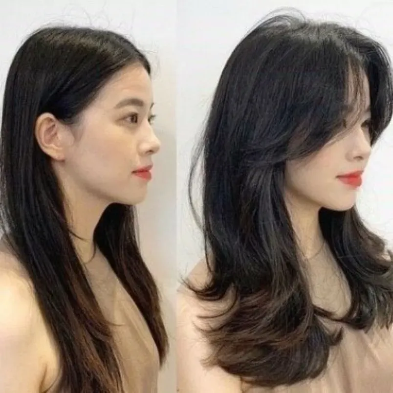 Tóc mái bay Hàn Quốc mang đến vẻ ngoài thanh lịch, phù hợp với mọi dáng mặt