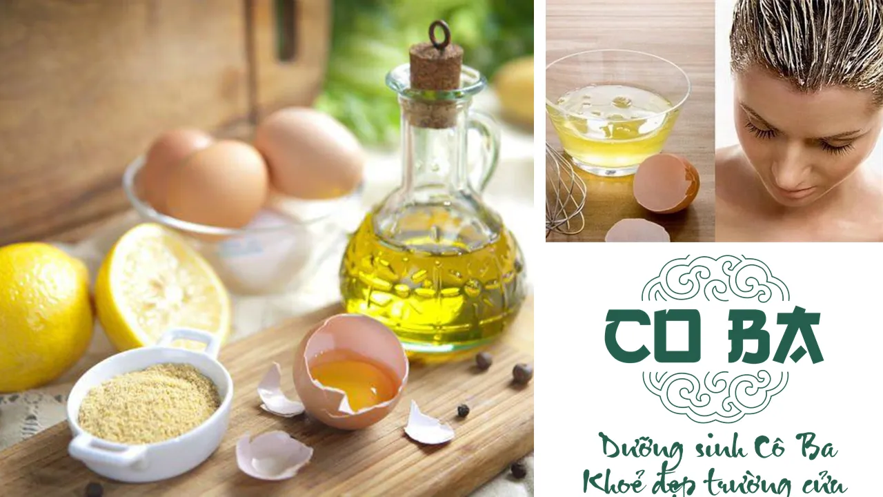 Công thức kem ủ tóc trứng gà kích thích mọc tóc và trị gàu