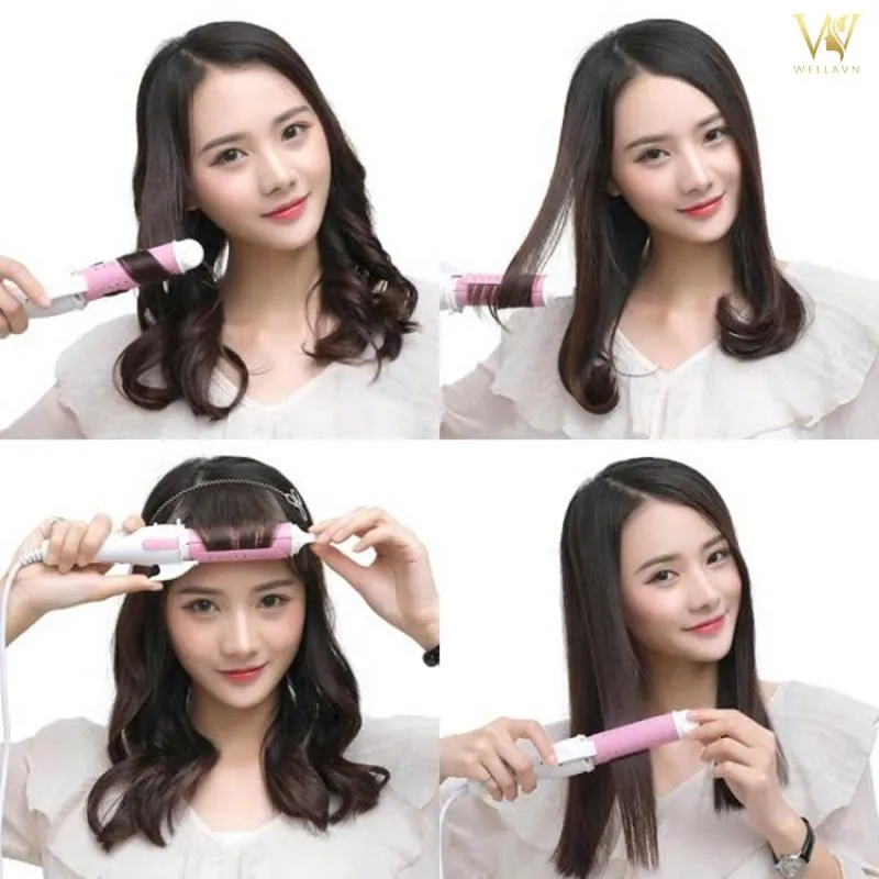 Hướng dẫn uốn tóc mái đẹp bằng máy duỗi tóc chuyên nghiệp