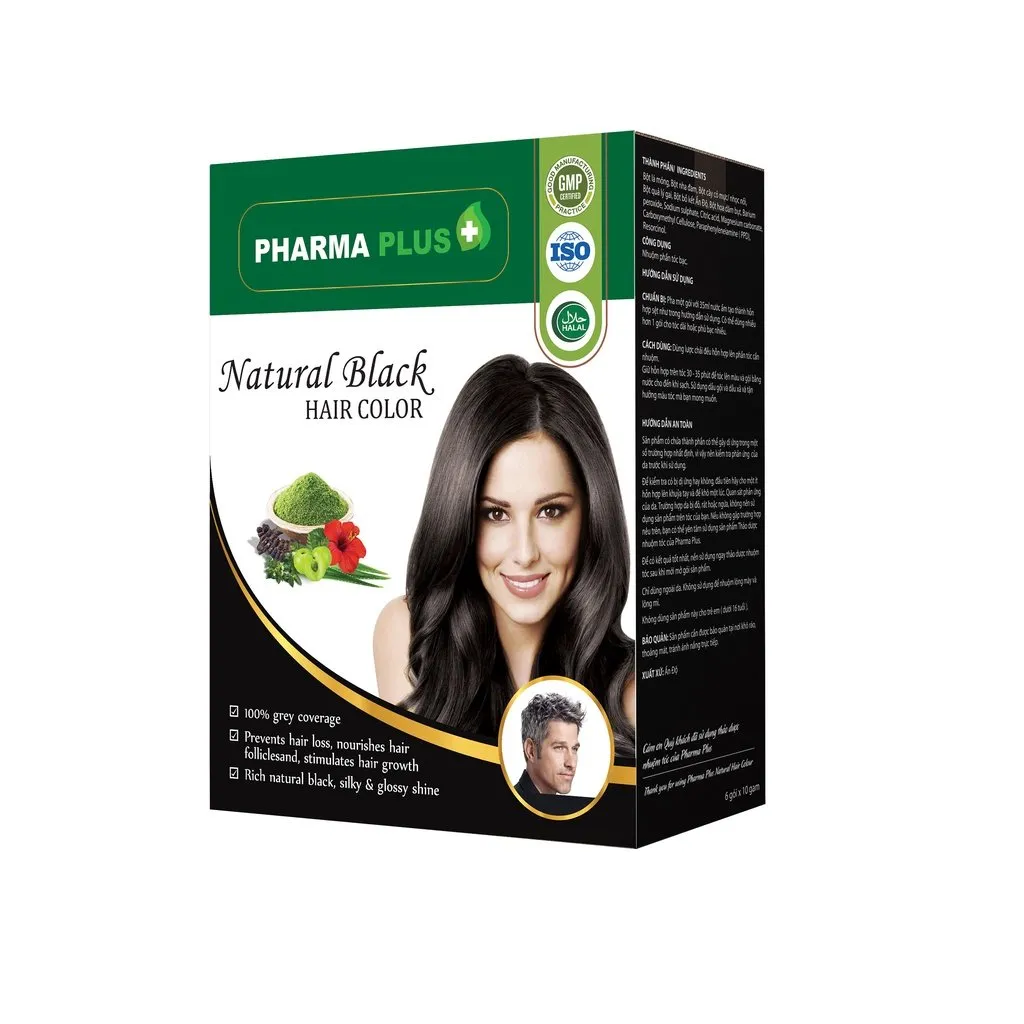 Dầu gội nhuộm tóc đen thảo dược mang đến mái tóc suôn mượt, óng ả