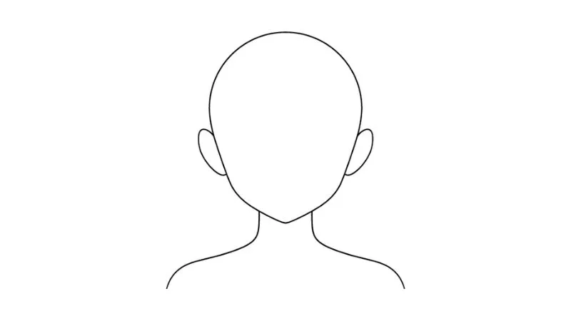 Phác thảo khối đầu, cổ và vai là nền tảng quan trọng trước khi đi vào chi tiết mái tóc