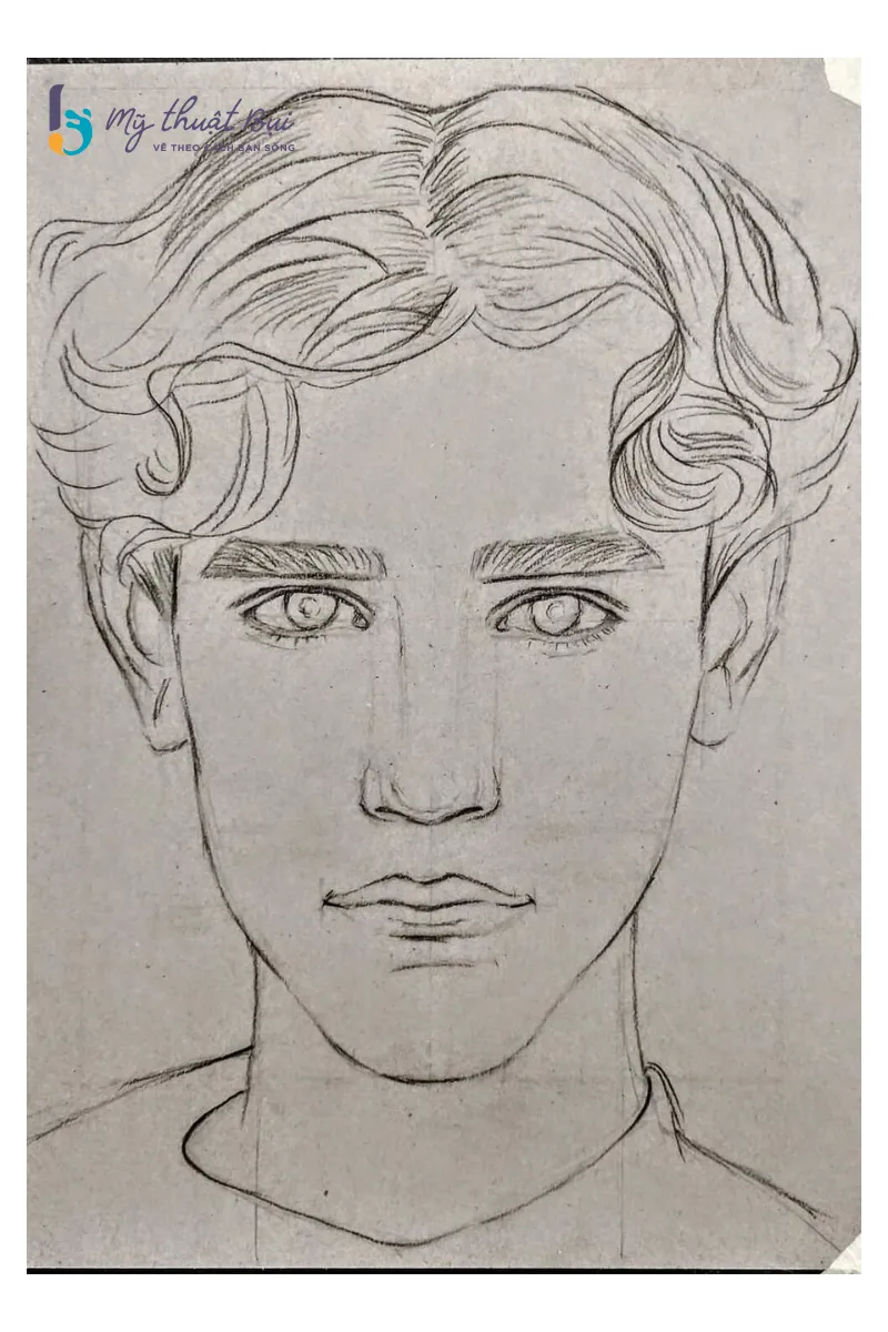 Hình ảnh minh họa phác thảo cơ bản để vẽ tóc